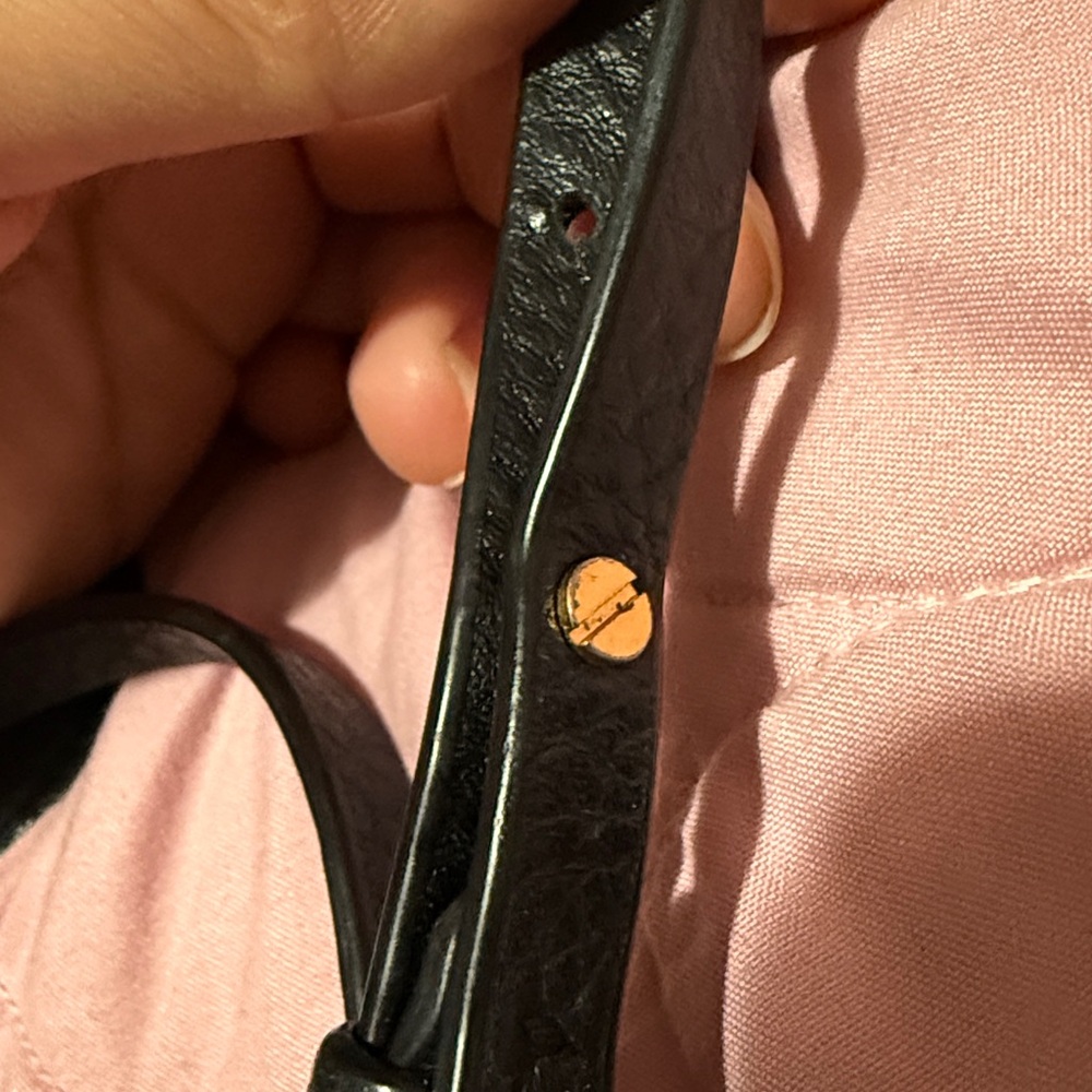 Tory Burch Black Pebbled Leather Crossbody Bag - Picture 8 of 9